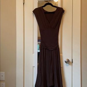 Brown cotton dress